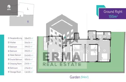 Apartment - 3 Bedrooms - 2 Bathrooms for sale in North Rehab - New Cairo City - Cairo