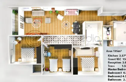 Apartment - 3 Bedrooms - 2 Bathrooms for sale in Al Andalus District - New Cairo City - Cairo