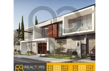 Twin House - 4 Bedrooms - 4 Bathrooms for rent in Patio Al Zahraa - Sheikh Zayed Compounds - Sheikh Zayed City - Giza
