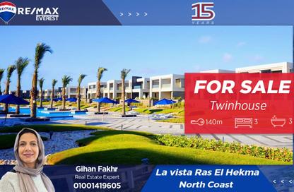 Twin House - 3 Bedrooms - 3 Bathrooms for sale in La vista Ras El Hikma - Ras Al Hekma - North Coast