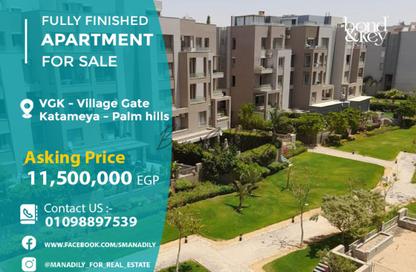 Apartment - 3 Bedrooms - 3 Bathrooms for sale in Palm Hills Kattameya - El Katameya Compounds - El Katameya - New Cairo City - Cairo