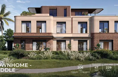 Townhouse - 3 Bedrooms - 3 Bathrooms for sale in Crescent Walk - 5th Settlement Compounds - The 5th Settlement - New Cairo City - Cairo