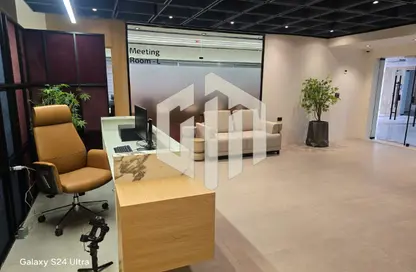 Office Space - Studio - 2 Bathrooms for rent in Bank Center Street - South Teseen St. - The 5th Settlement - New Cairo City - Cairo