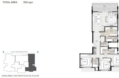 Penthouse - 3 Bedrooms - 3 Bathrooms for sale in City Gate - 5th Settlement Compounds - The 5th Settlement - New Cairo City - Cairo