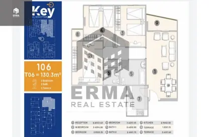 Apartment - 3 Bedrooms - 2 Bathrooms for sale in The key - Al Hadaba Al Wosta - Mokattam - Cairo