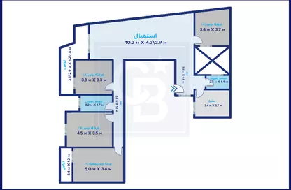 Apartment - 4 Bedrooms - 2 Bathrooms for sale in Mahmoud Al Essawy St. - Miami - Hay Awal El Montazah - Alexandria