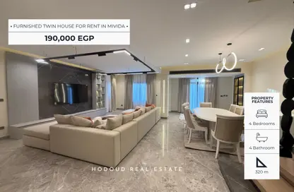 Twin House - 4 Bedrooms - 4 Bathrooms for rent in Mivida - 5th Settlement Compounds - The 5th Settlement - New Cairo City - Cairo