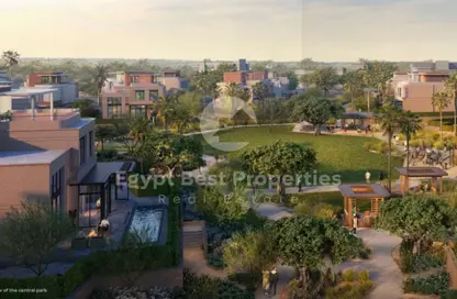 Apartment - 2 Bedrooms - 2 Bathrooms for sale in Crescent Walk - 5th Settlement Compounds - The 5th Settlement - New Cairo City - Cairo
