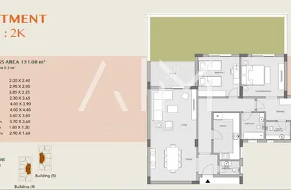 شقة - 2 غرف نوم - 3 حمامات للبيع في كمبوند البروج - كمبوندات الشروق - مدينة الشروق - القاهرة