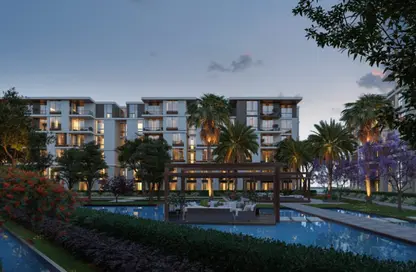 Apartment - 3 Bedrooms - 2 Bathrooms for sale in Tesla Residence - Al Wahat Road - 6 October City - Giza