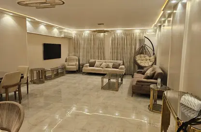 Apartment - 3 Bedrooms - 3 Bathrooms for rent in Omar Ibn Al Khattab St. - Rehab City Forth Phase - Al Rehab - New Cairo City - Cairo