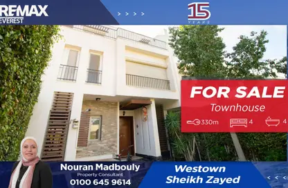 Townhouse - 3 Bedrooms - 4 Bathrooms for rent in Six West - Beverly Hills - Sheikh Zayed Compounds - Sheikh Zayed City - Giza