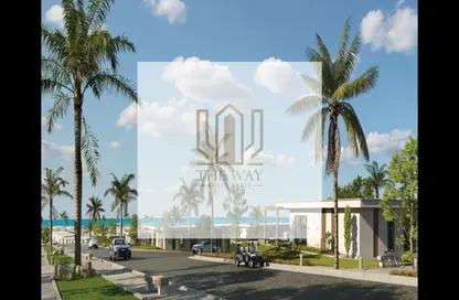 Chalet - 2 Bedrooms - 2 Bathrooms for sale in Ramla Lakeside - Qesm Ad Dabaah - North Coast