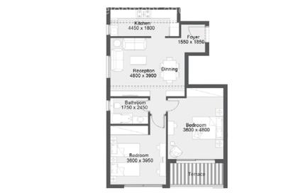 Apartment - 2 Bedrooms - 1 Bathroom for sale in Hay El Ashgar - Al Wahat Road - 6 October City - Giza