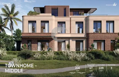 Townhouse - 4 Bedrooms - 4 Bathrooms for sale in Crescent Walk - 5th Settlement Compounds - The 5th Settlement - New Cairo City - Cairo