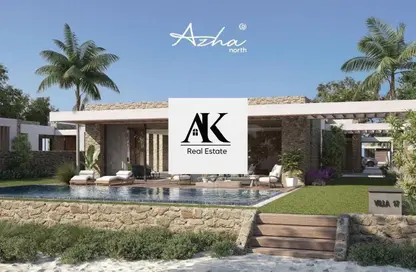 Chalet - 2 Bedrooms - 3 Bathrooms for sale in Azha North - Ras Al Hekma - North Coast