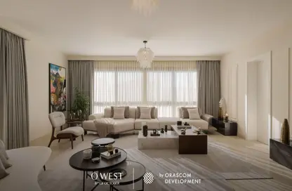 دوبلكس - 4 غرف نوم - 3 حمامات للبيع في أو ويست - كمبوندات 6 أكتوبر - مدينة 6 أكتوبر - الجيزة