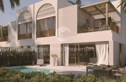 Twin House - 4 Bedrooms - 5 Bathrooms for sale in Ramla - Ras Al Hekma - North Coast