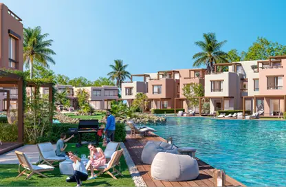 Chalet - 3 Bedrooms - 4 Bathrooms for sale in Hacienda Waters - Qesm Ad Dabaah - North Coast