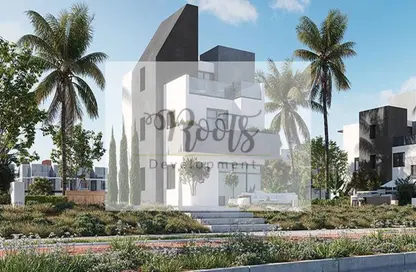 Twin House - 4 Bedrooms - 4 Bathrooms for sale in Rivers - New Zayed City - Sheikh Zayed City - Giza