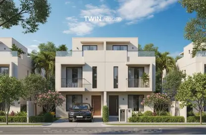 Twin House - 3 Bedrooms - 3 Bathrooms for sale in Zayed Greens 3 - Zayed Greens Compound - New Zayed City - Sheikh Zayed City - Giza