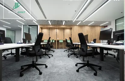 Office Space - Studio - 2 Bathrooms for rent in Cairo Festival City - North Investors Area - New Cairo City - Cairo