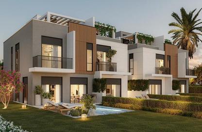 Townhouse - 3 Bedrooms - 3 Bathrooms for sale in Lake West 2 - Sheikh Zayed Compounds - Sheikh Zayed City - Giza