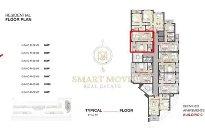 Hotel Apartment - 1 Bedroom - 1 Bathroom for sale in North Teseen St. - The 5th Settlement - New Cairo City - Cairo