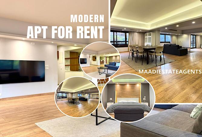 Apartment - 3 Bedrooms - 3 Bathrooms for rent in Street 214 - Degla - Hay El Maadi - Cairo