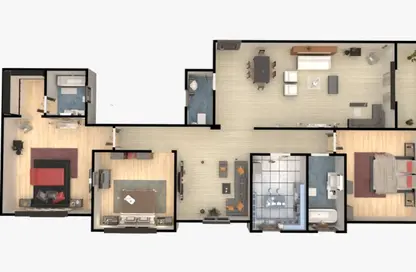 Apartment - 3 Bedrooms - 2 Bathrooms for sale in Al Andalus Buildings - Al Andalus District - New Cairo City - Cairo