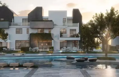 Twin House - 3 Bedrooms - 4 Bathrooms for sale in Rivers - New Zayed City - Sheikh Zayed City - Giza