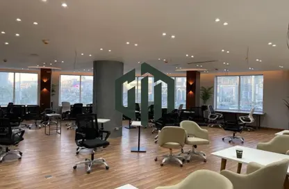 Office Space - Studio - 3 Bathrooms for rent in Bank Center Street - South Teseen St. - The 5th Settlement - New Cairo City - Cairo
