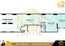 شقة - 3 غرف نوم - 2 حمامات for للبيع in شارع الزنكلوني - كامب شيزار - حي وسط - الاسكندرية