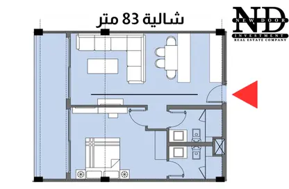 شاليه - غرفة نوم - 2 حمامات للبيع في جليي - قسم برج العرب - الساحل الشمالي