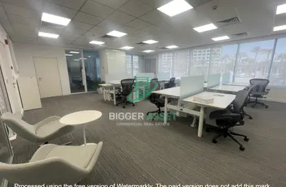 Office Space - Studio - 6 Bathrooms for rent in Cairo Festival City - North Investors Area - New Cairo City - Cairo