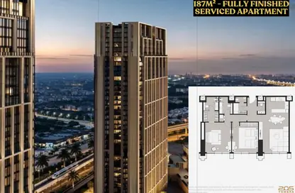 شقة - 2 غرف نوم - 4 حمامات للبيع في 205 اركان بالم - كمبوندات الشيخ زايد - الشيخ زايد - الجيزة