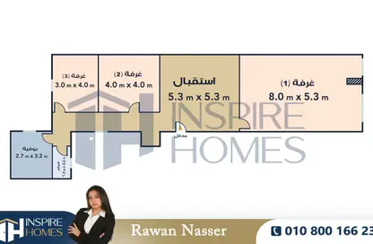مساحات مكتبية - استوديو - 1 حمام للبيع في الإبراهيمية - حي وسط - الاسكندرية