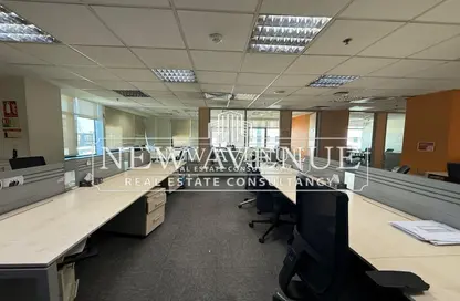 Full Floor - Studio - 4 Bathrooms for rent in Bank Center Street - South Teseen St. - The 5th Settlement - New Cairo City - Cairo