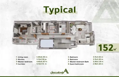 Apartment - 3 Bedrooms - 2 Bathrooms for sale in Bait Alwatan - The 5th Settlement - New Cairo City - Cairo