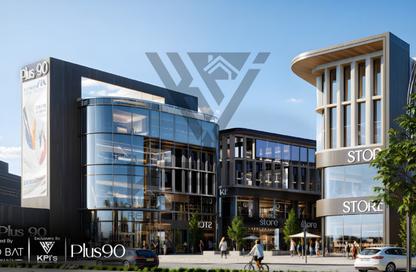 Office Space - Studio - 1 Bathroom for sale in Plus 90 Mall - North Teseen St. - The 5th Settlement - New Cairo City - Cairo