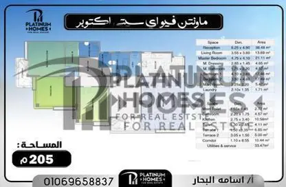 شقة - 3 غرف نوم - 3 حمامات للبيع في ماونتن فيو أي سيتي أكتوبر - كمبوندات 6 أكتوبر - مدينة 6 أكتوبر - الجيزة