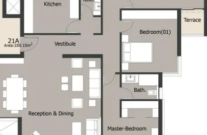 شقة - 3 غرف نوم - 3 حمامات للبيع في بالم هيلز نيو كايرو - كمبوندات التجمع الخامس - التجمع الخامس - مدينة القاهرة الجديدة - القاهرة