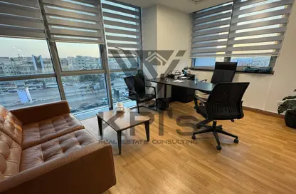 Office Space - Studio - 2 Bathrooms for rent in South Teseen St. - The 5th Settlement - New Cairo City - Cairo