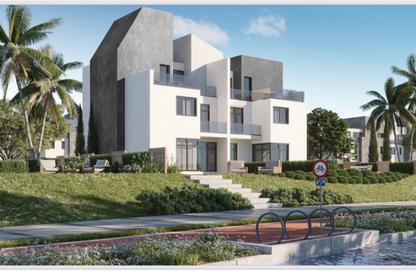 Twin House - 5 Bedrooms - 5 Bathrooms for sale in Rivers - New Zayed City - Sheikh Zayed City - Giza