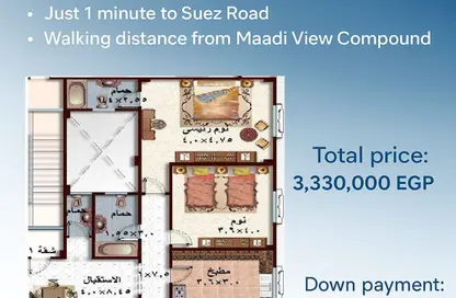 Apartment - 3 Bedrooms - 3 Bathrooms for sale in 6th Area East - Shorouk City - Cairo
