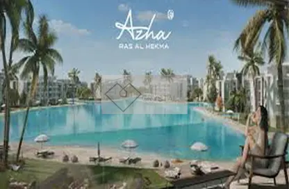 Chalet - 2 Bedrooms - 3 Bathrooms for sale in Azha North - Ras Al Hekma - North Coast