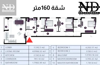 Apartment - 3 Bedrooms - 2 Bathrooms for sale in Maadi V - Zahraa El Maadi - Hay El Maadi - Cairo