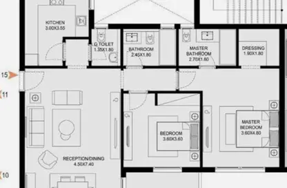 Apartment - 2 Bedrooms - 3 Bathrooms for sale in O West - 6 October Compounds - 6 October City - Giza