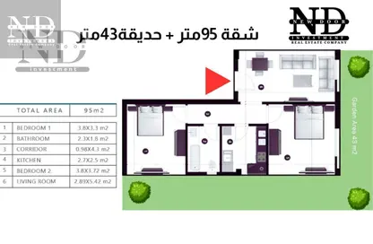 Apartment - 2 Bedrooms - 1 Bathroom for sale in Maadi V - Zahraa El Maadi - Hay El Maadi - Cairo