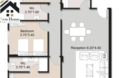 شقة - 3 غرف نوم - 2 حمامات للبيع في حى الاندلس - مدينة القاهرة الجديدة - القاهرة